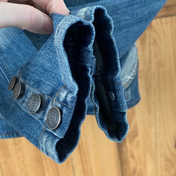 Dollhouse like-new jean jacket size Small but fits XS-XXS - Picture 5 of 9